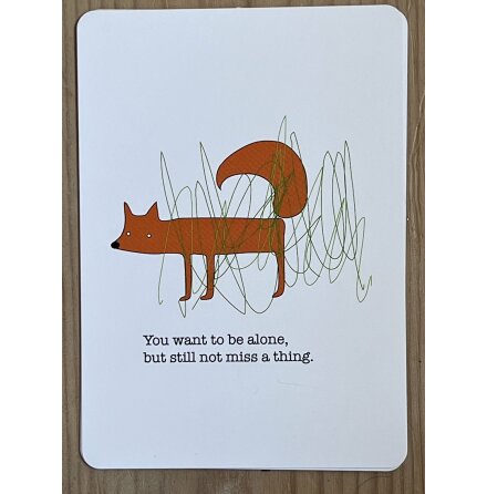 Postcard fox